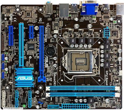 Actual product image ASUS P8h77-M Le (LGA 1155, Intel H77, mATX)