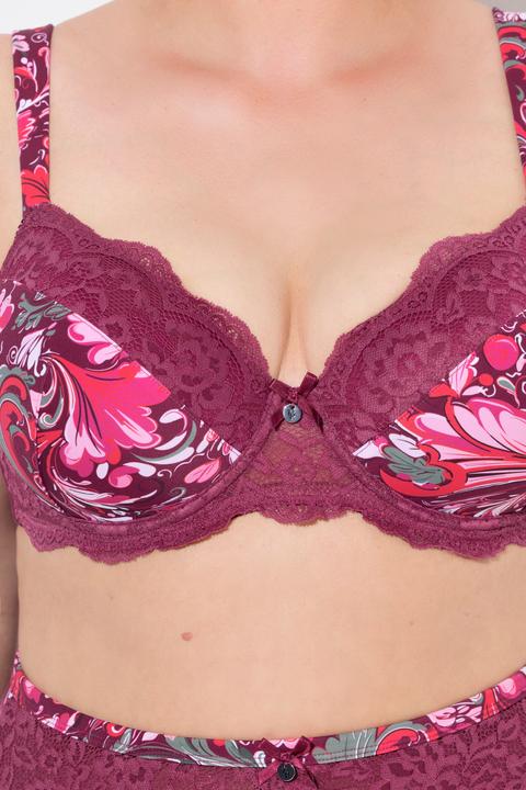 Produktbild Ulla Popken Bügel-BH, Softcups, Blütenspitze, Cup B - E (110 E)