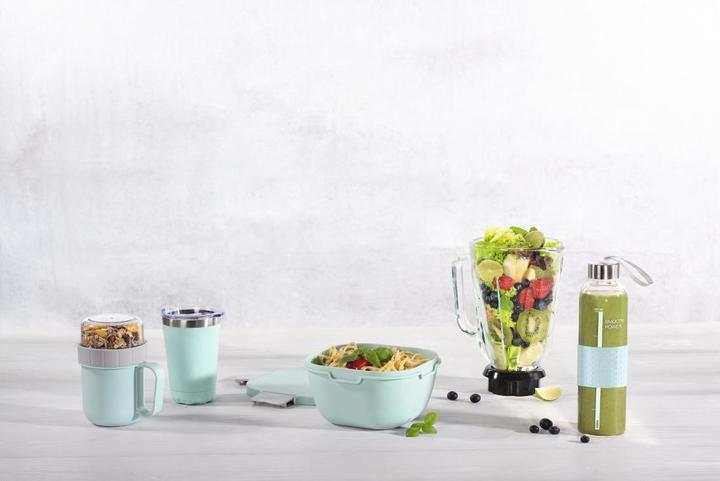 Produktbild Xavax Lunchbox, mit Gabel, 1700 ml, Pastellblau