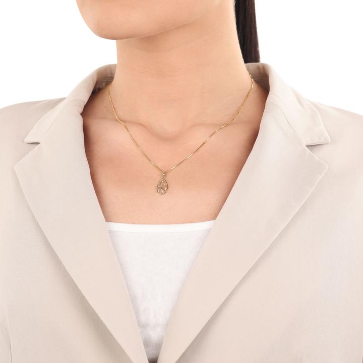 Immagine prodotto Amor Ciondolo Cupido da donna, oro 375, zirconi sintetici. (Oro 375, 9 ct)