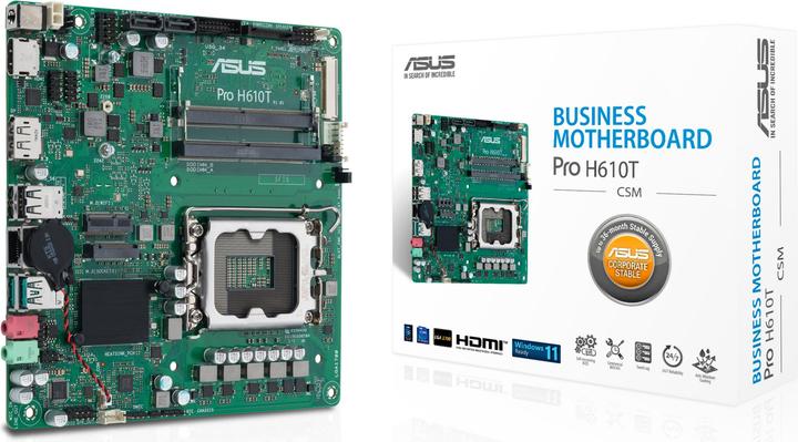 Immagine prodotto ASUS PRO H610T (LGA 1700, Intel H610, Mini-ITX)