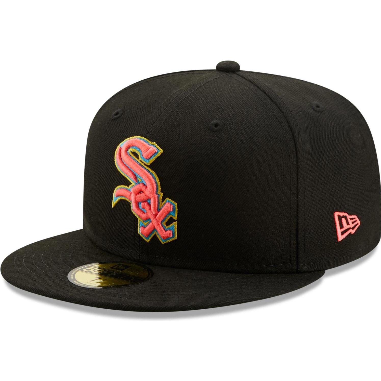 New Era, Herren, Cap, 59Fifty Cap - FANATIC Chicago White Sox - 7, Schwarz, (7)