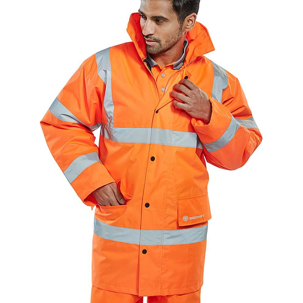 Beeswift, Arbeitsjacke, Warnweste Constructor, Grösse M, orange (M)