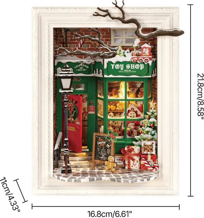 Image du produit Robotime Bausatz Santa's Toy Shop