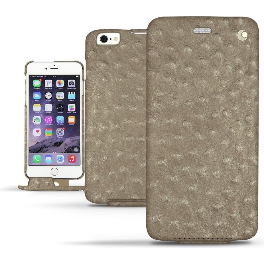 Noreve Lederschutzhülle vertikal (Apple iPhone 6s Plus), Smartphone Hülle, Beige