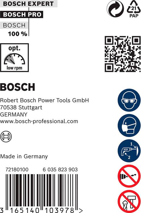 Actual product image Bosch Professional Zubehör PRO Wood HSS installation drill bit, 12 x 100 x 600 mm (12 mm)