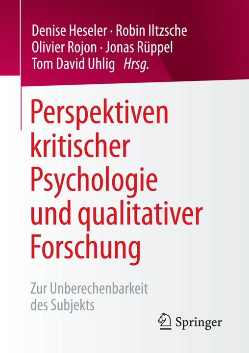 Produktbild Perspektiven kritischer Psychologie und qualitativer Forschung (Deutsch, 2016)