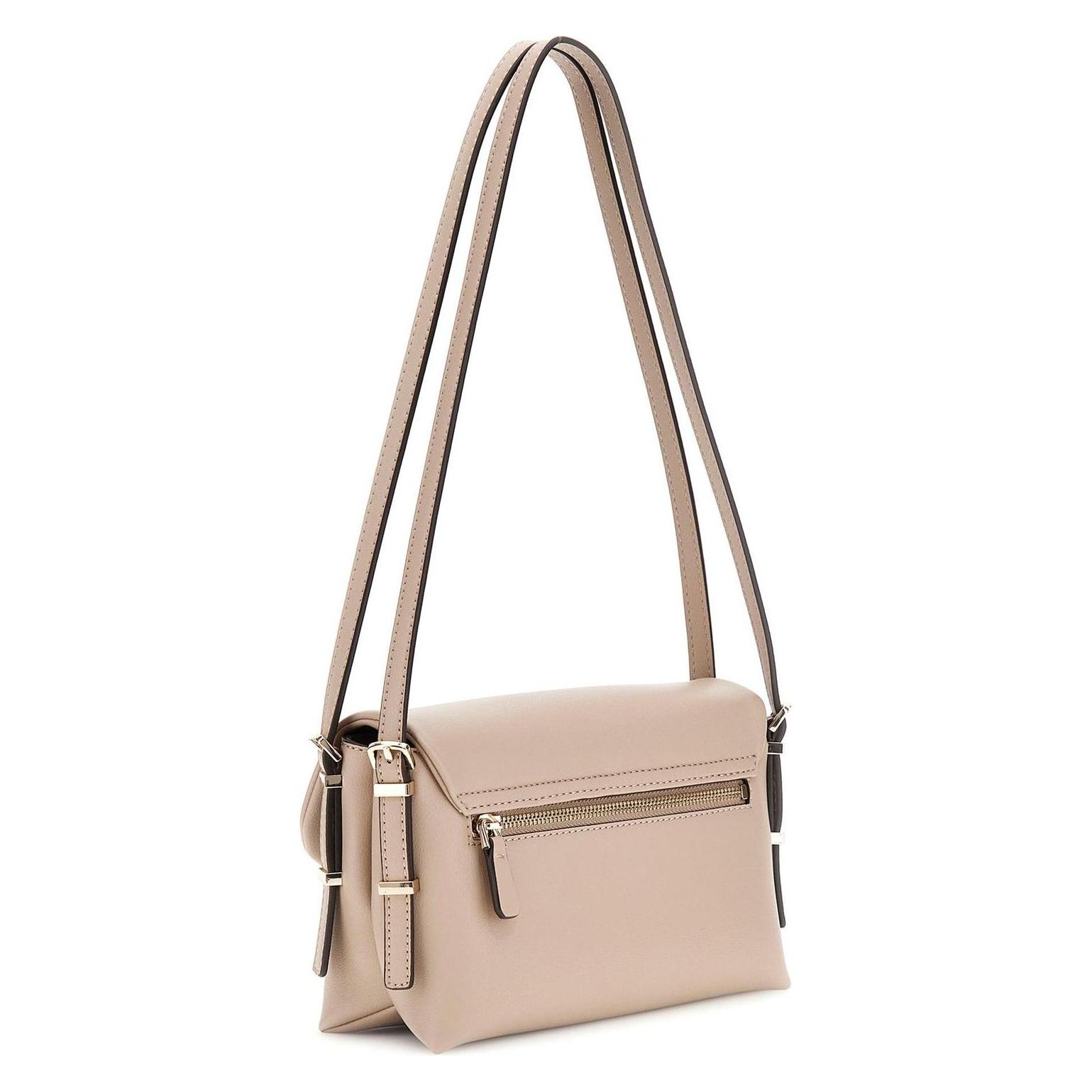 Guess, Damen, Handtasche, Lefia Flap Shoulder Bag, Braun