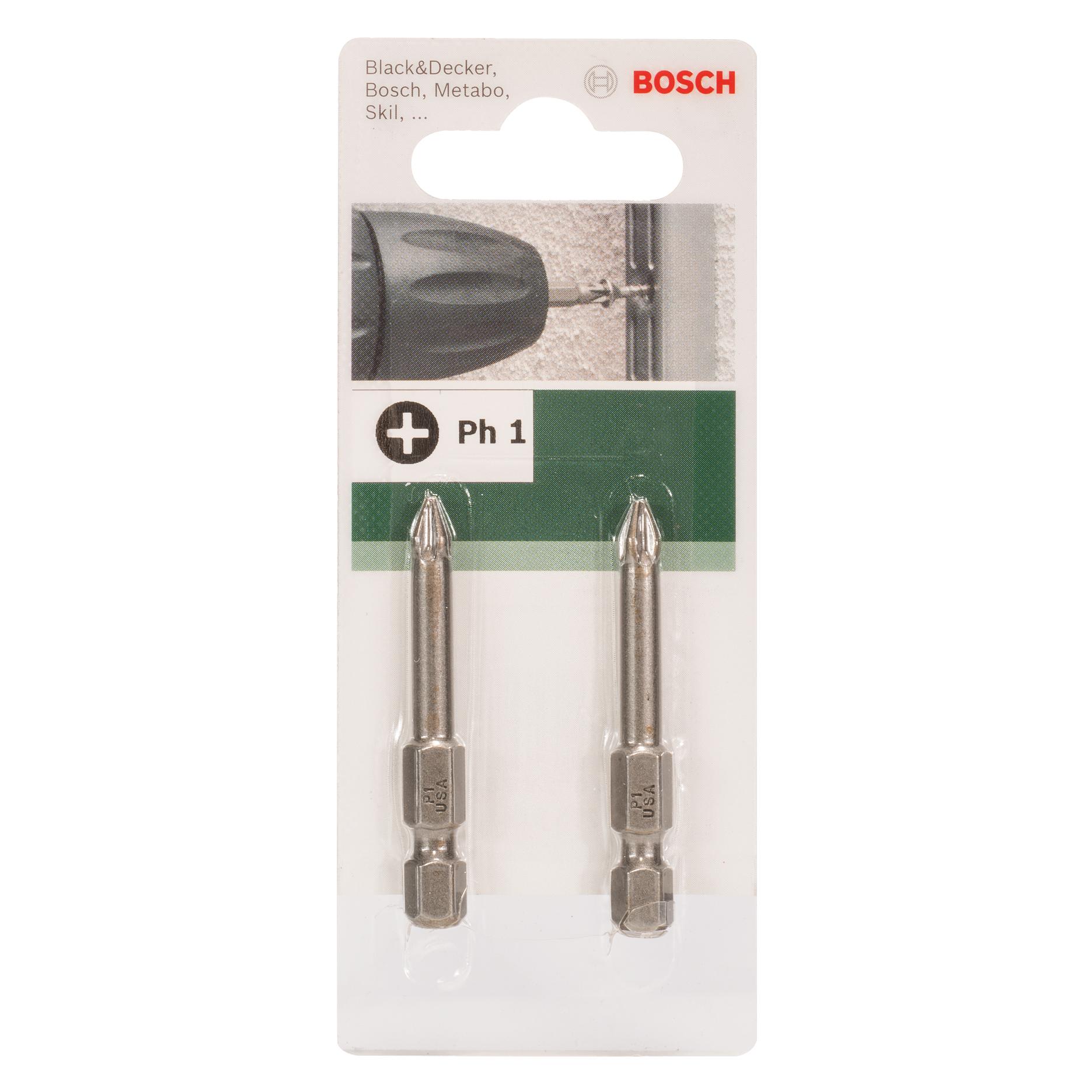Bosch Zubehör Blu Chiave A Bussola, Bit Di Accesso Incrociato Ph 1 Accessore (Croce Phillips Ph)