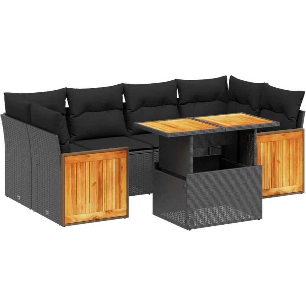 VidaXL, Gartenlounge, 10-tlg. Garten-Lounge-Set mit Kissen