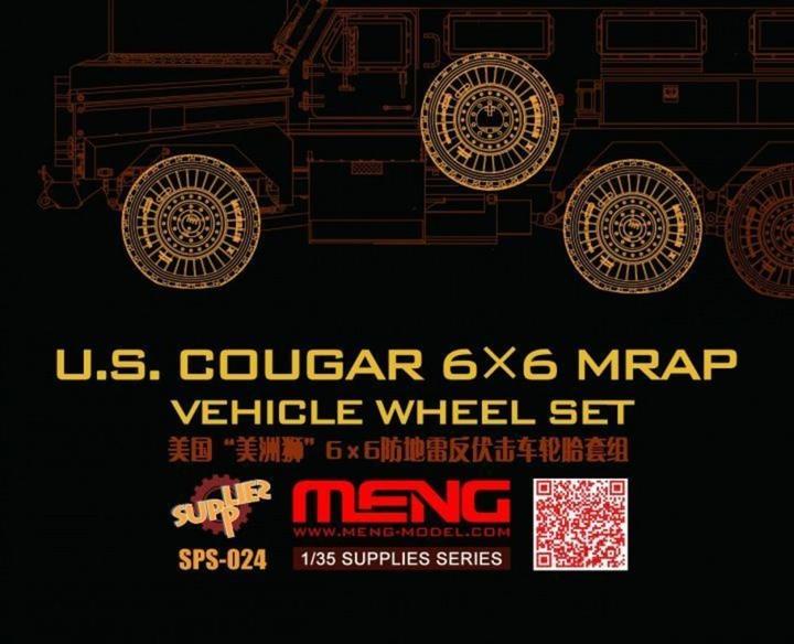 Produktbild Meng-Model U.S.Cougar 6x6 MRAP Vehicle Wheel Set
