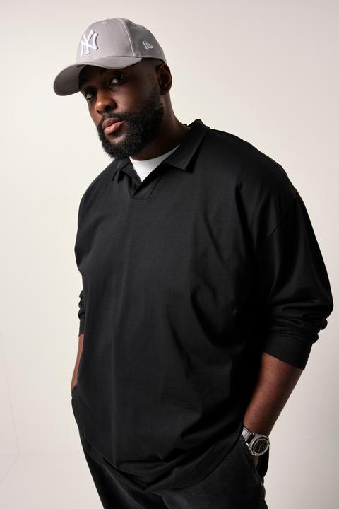 Produktbild Sthuge Langarm-Poloshirt, oversized (L)