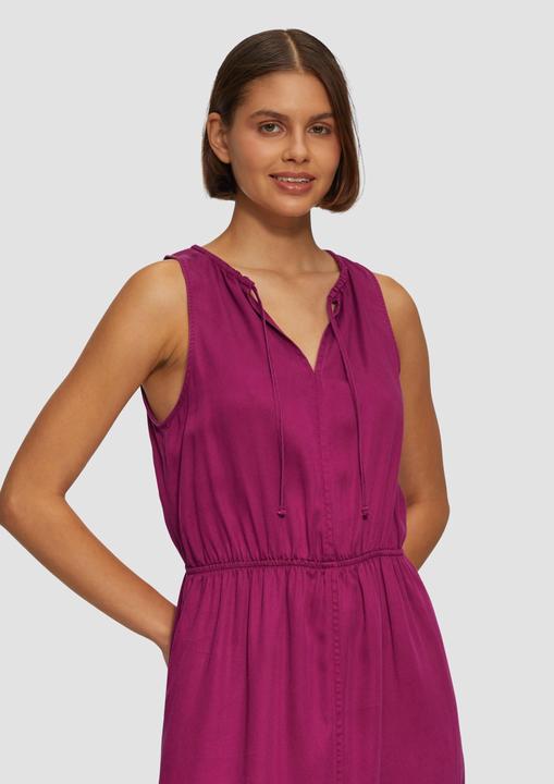Produktbild S.Oliver Kleid Midi-Kleid aus Lyocell mit Gummizug (42)