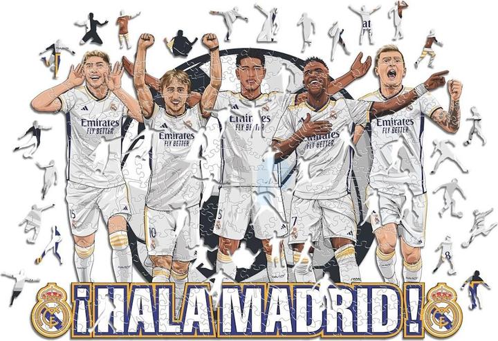 Produktbild Iconic Real Madrid CF - 5 Spieler - Holz Puzzle Grösse M (270 Teile) (270 Teile)