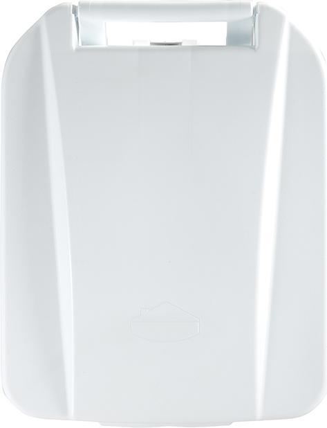 Actual product image Rossignol MOBILY Waste bin plastic 60 L white mobile waste bin with pedal and carrying handle (60 l)