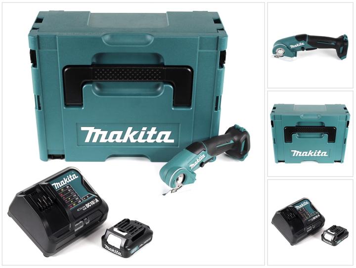Makita CP 100 DSA1J Batteria 10,8 V Cesoie universali Multi Cutter in Makpac + 1 x 2,0 Ah Batteria +