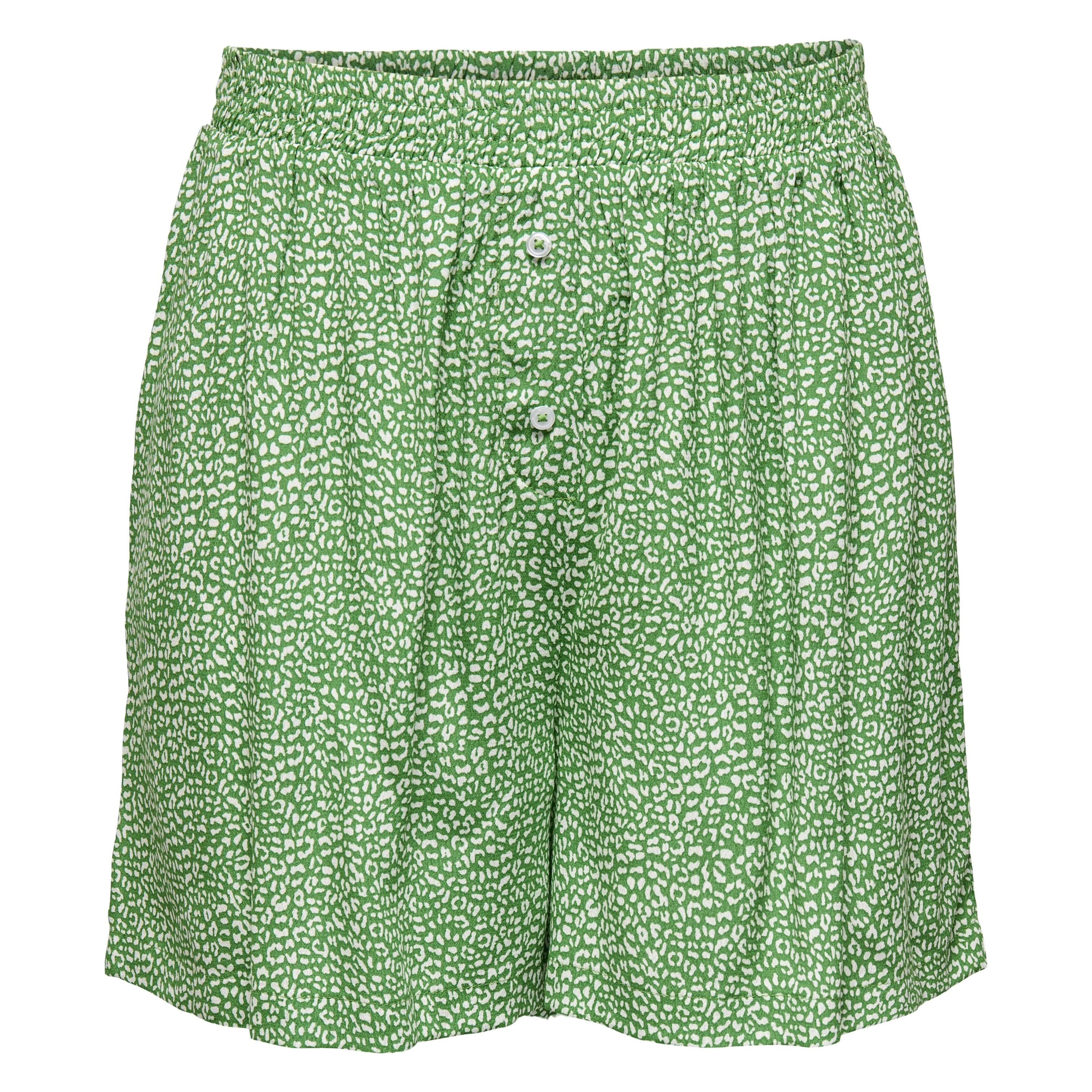 Only, Damen, Shorts, Mit Knöpfen Verzierte Shorts, Grün, (M)