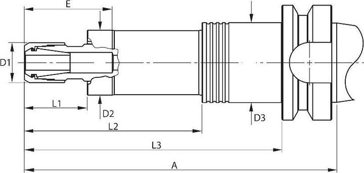 Actual product image Fahrion Gewindeschneidfutter, ER-Synchro 11