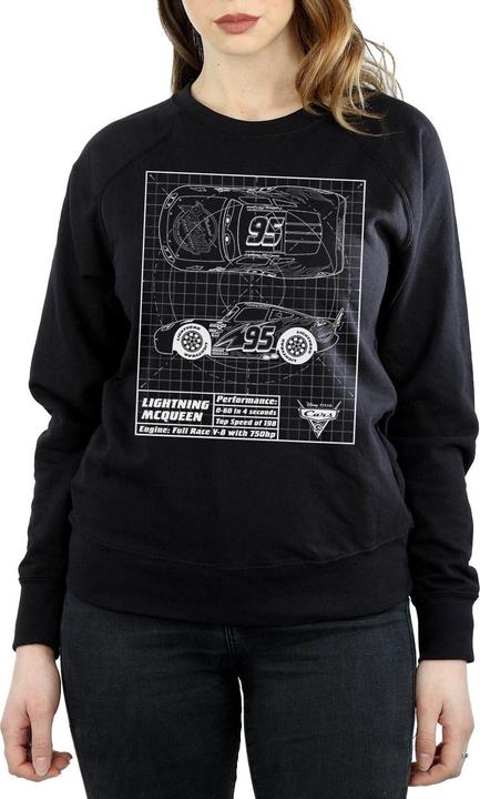 Produktbild Disney Cars Lightning McQueen Blueprint Sweatshirt (XL)