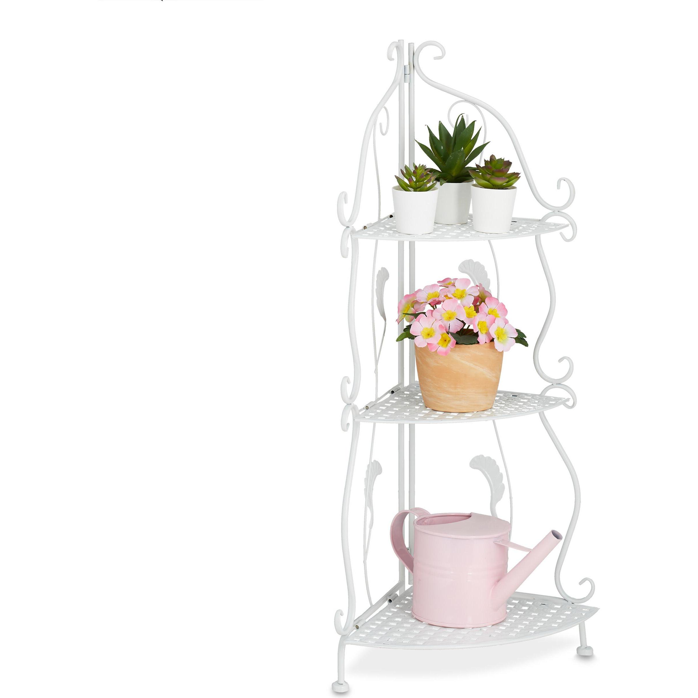 Thumbnail - Relaxdays, Pflanzenständer + Blumentreppe, Eckregal