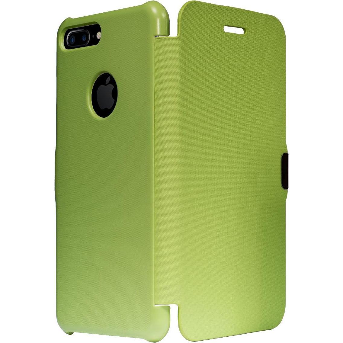 König Design Flip Cover Schutzhülle Slim Case Handyhülle Bookstyle für Apple iPhone 7 Plus Grün (Apple iPhone 7 Plus), S...
