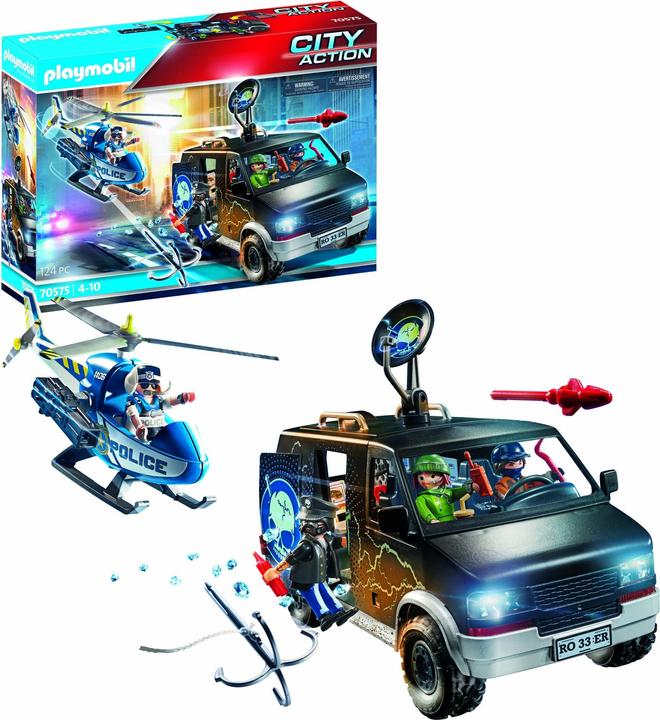 Immagine prodotto Playmobil 70575 Inseguimento con elicottero della polizia (70575, Playmobil City Life)