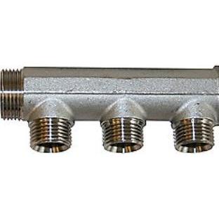 Pettinaroli TEA 3/4 ford.rør 3x1/2 - 3 grene med 1/2 nipler uden fittings. TEA belagt, Zubehör Heizen