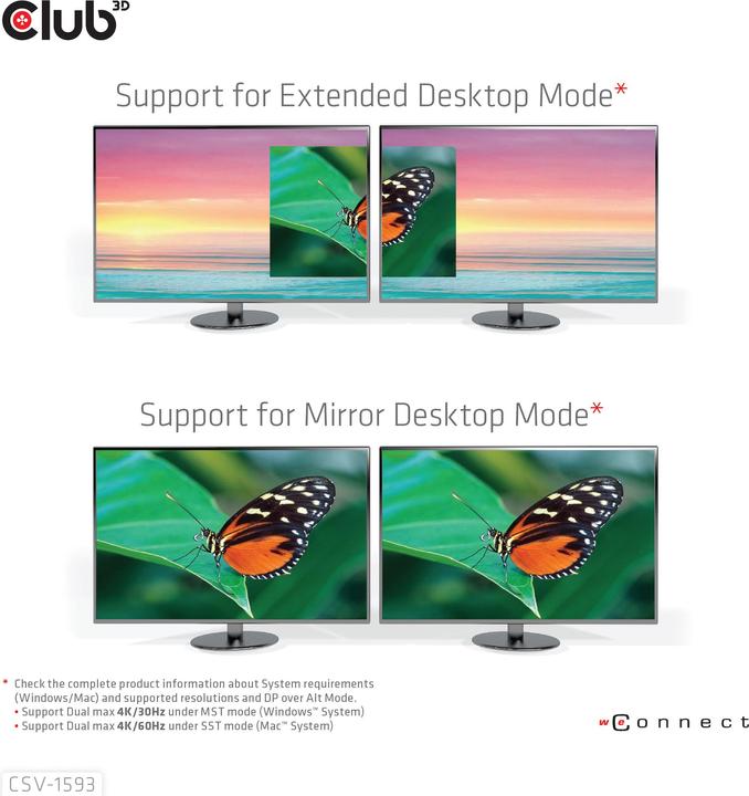 Image du produit Club 3D CSV-1593 (USB-C, 1 portion)