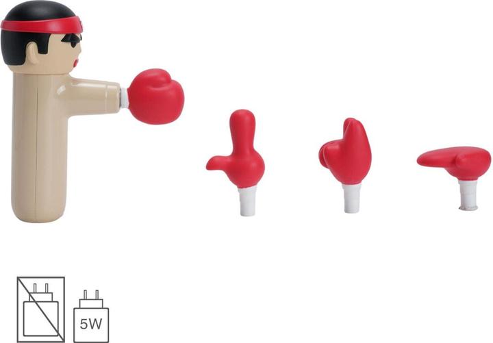 Actual product image 4smarts Mini massage gun ACECOOL KungFu Boxer beige (3 Steps)