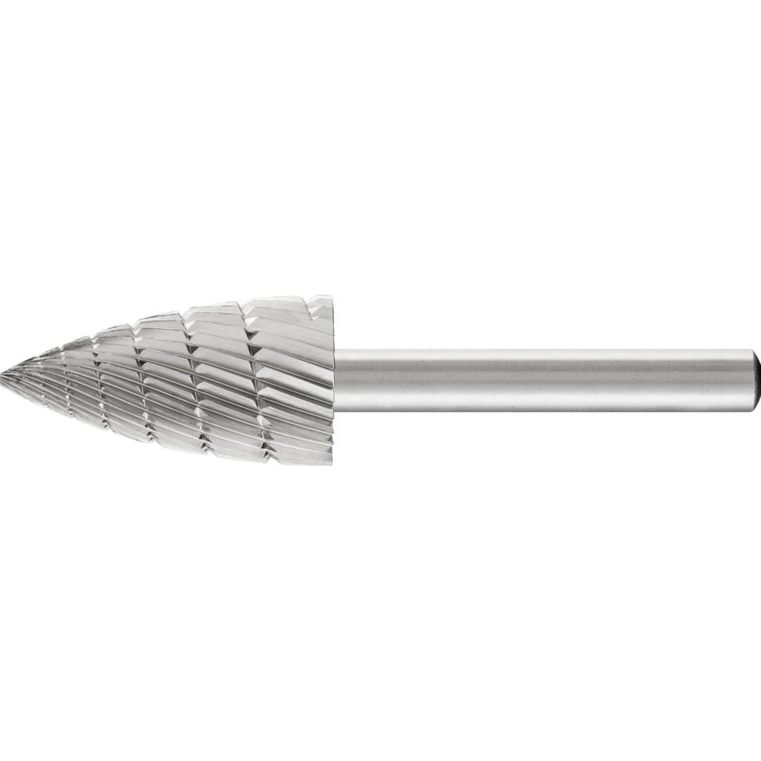 Pferd, Schleifmittel, Frässtift SPK Ø 16 mm Kopflänge 30 mm Schaft-Ø 6 mm HSS Verzahnung 3