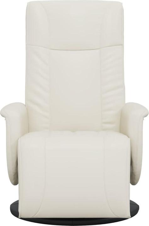 Produktbild vidaXL Relaxsessel mit Fussteil Creme Kunstleder,Farbe