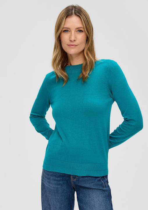 Produktbild s.Oliver Strickpullover Strickpullover mit U-Boot-Ausschnitt (42)