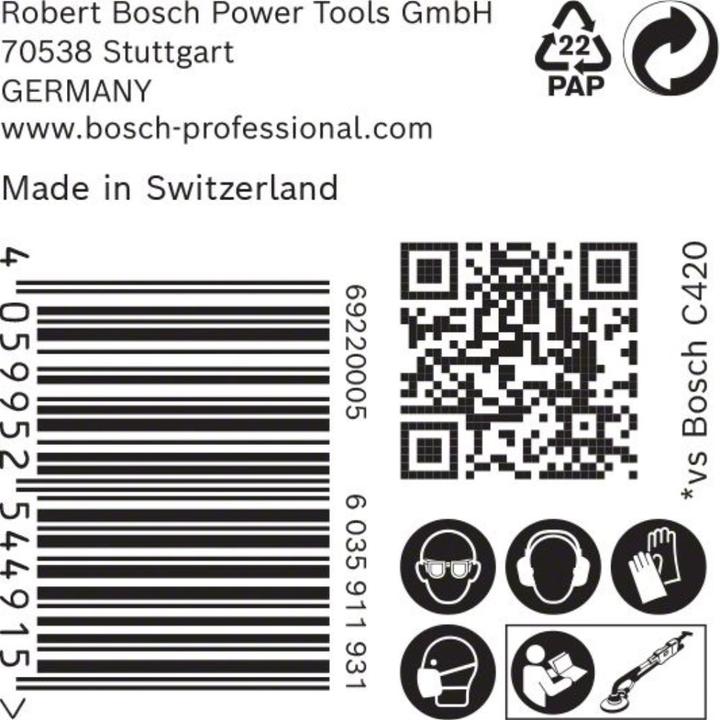 Actual product image Bosch Professional Zubehör Expert C470 Sandpaper with 19 holes for drywall sander, 225 mm, G 220, 25 pcs. (220)