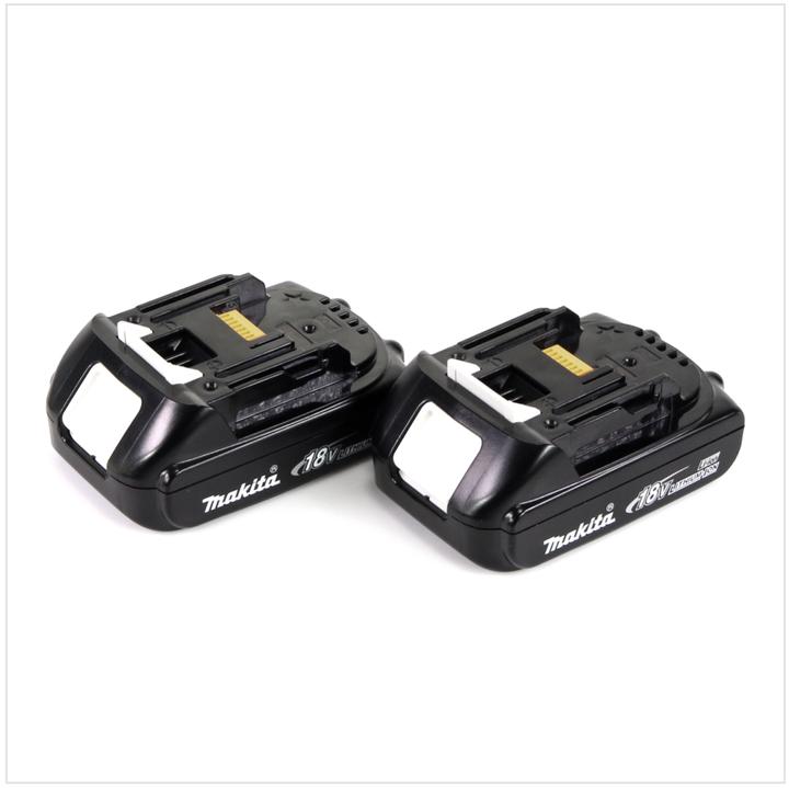 Productafbeelding Makita Krachtbronset 18V met 2x BL1815N batterij 1,5Ah + DC18RC lader + Makpac (18 V)