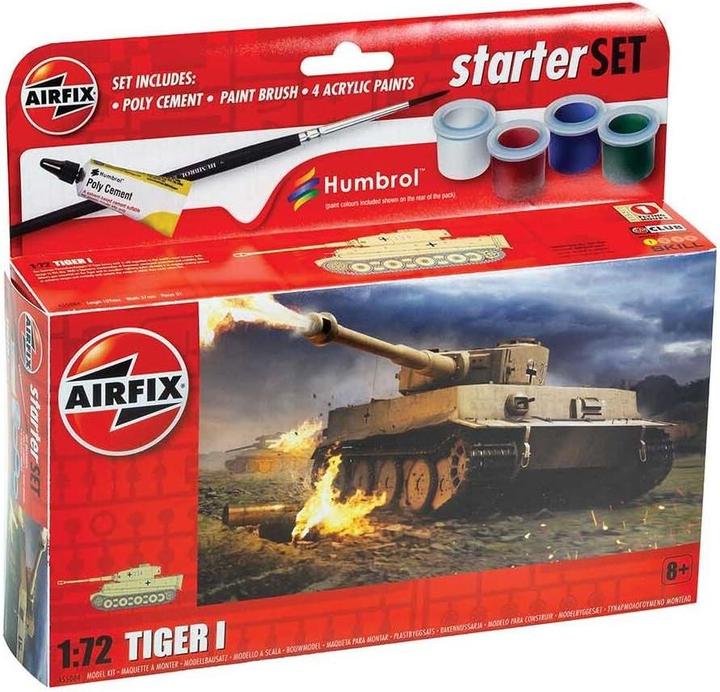 Produktbild Airfix Bausatz Panzer Tiger 1 Anfänger Set 1:72