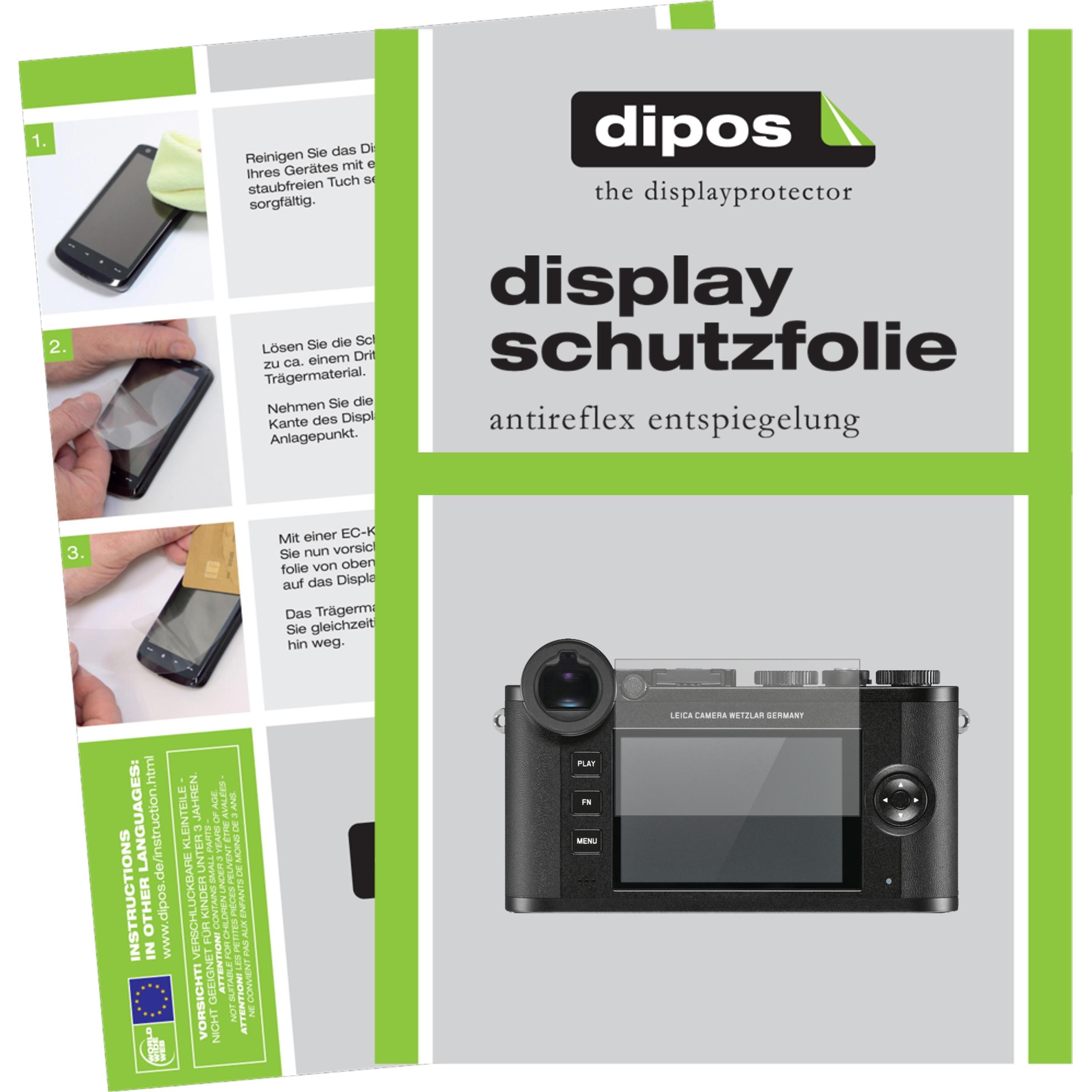 Dipos Displayschutzfolie Antireflex (Displayschutz, Leica CL), Kameraschutz, Transparent