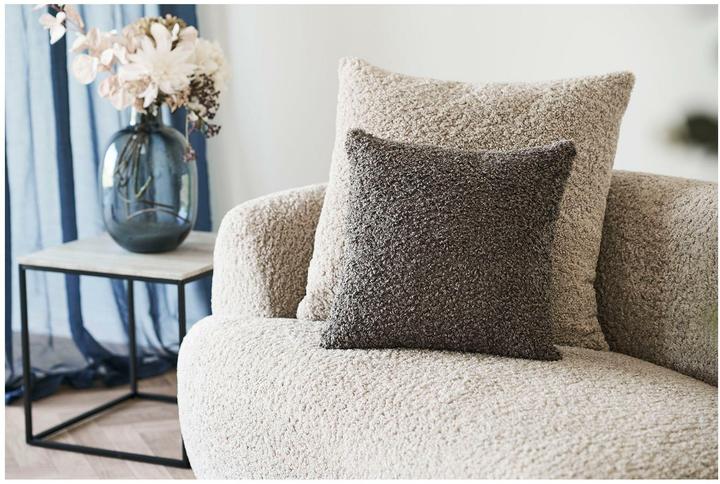 Actual product image House Nordic Kissen Tavira Cushion 45 x 45 cm, Dunkelgrau (45 x 45 cm)