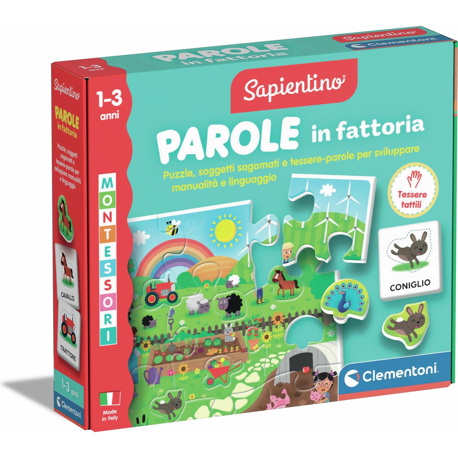 Clementoni Multicolore Gioco Educativo Sapien (Italiano, 1 - 3 Anni)