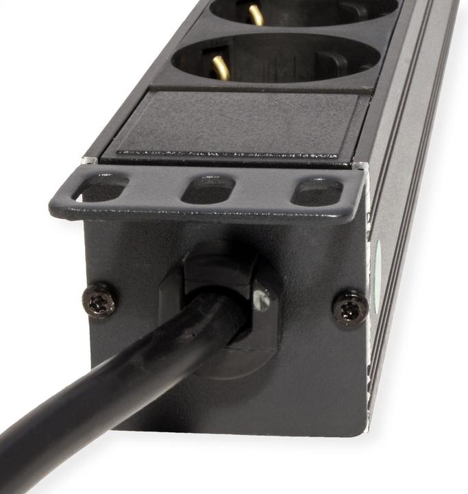 Actual product image Value 19" 1U, socket outlet 8gang, 3m (8x, CEE 7/3, 3 m)