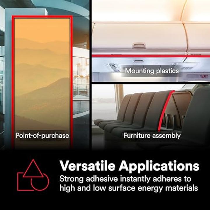 Immagine prodotto 3M GPT -020F Nastro biadesivo in plastica, trasparente, spessore 0,202 mm, 19 mm x 50 m (19 mm)