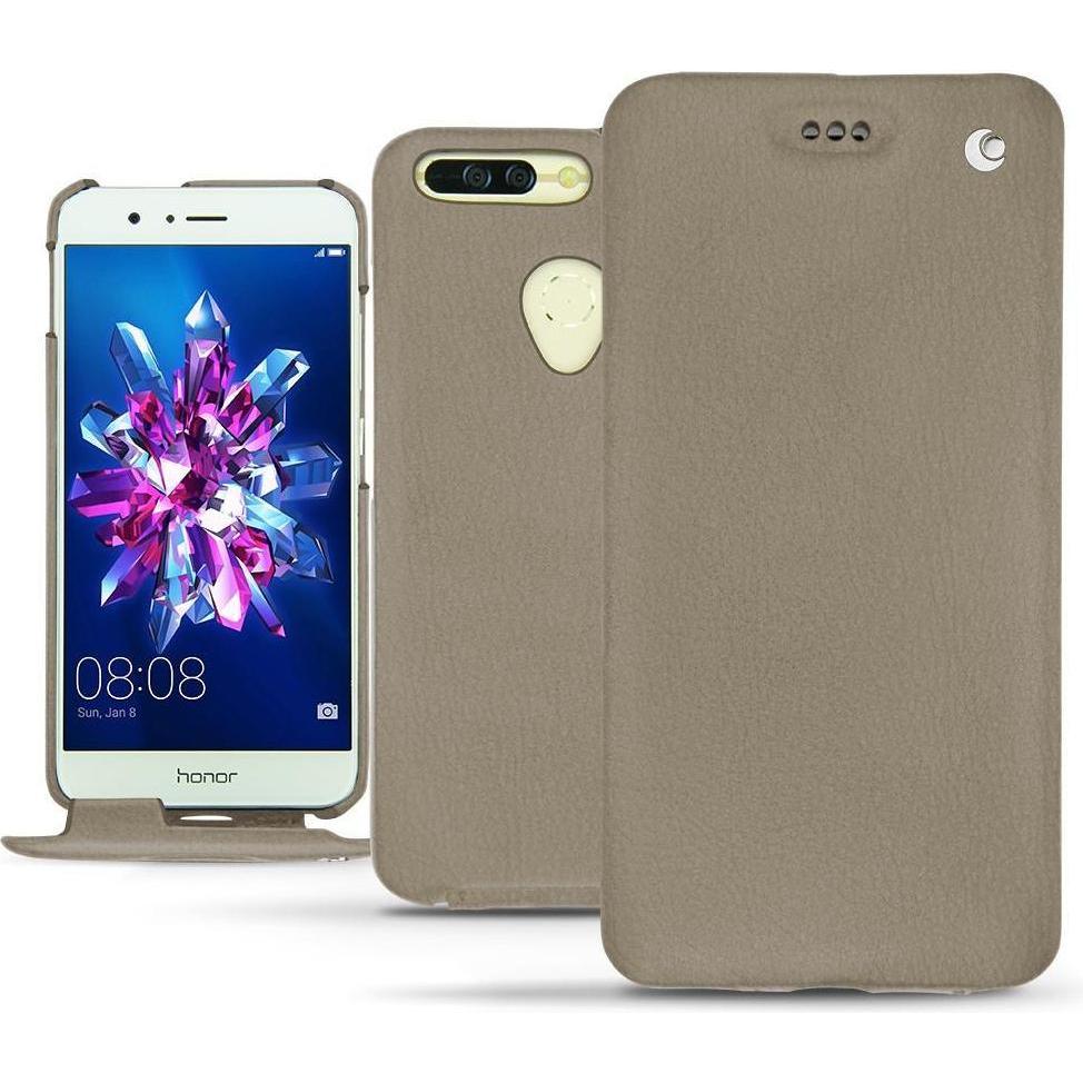 Noreve Lederschutzhülle vertikal (Honor 8 Pro), Smartphone Hülle, Beige