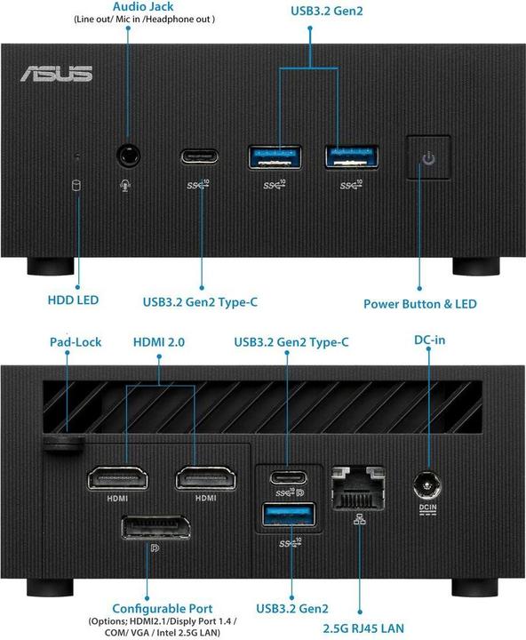 Produktbild ASUS VIVO Mini PN64-BB5013MD (Intel Core i5-12500H)