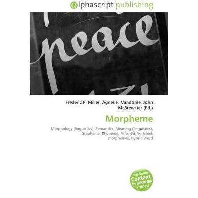 Morpheme, Fachbücher von Agnes F. Vandome, Frederic P. Miller, John McBrewster