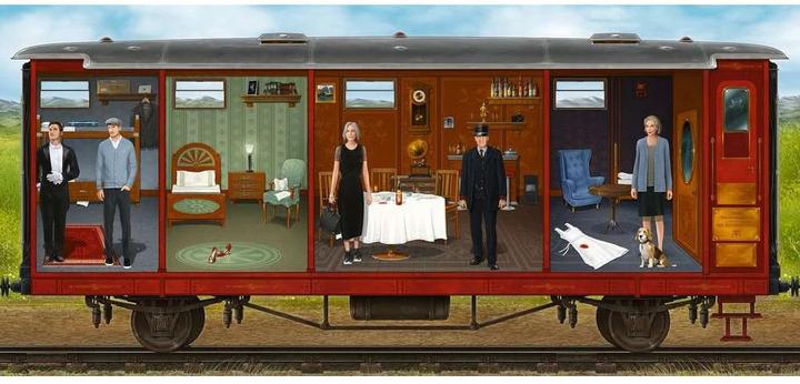 Productafbeelding Ravensburger Puzzel X Crime Kids: Overval op de trein (264 onderdelen)