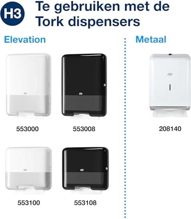 Productafbeelding Tork 5X250BL. ADVANCE 25X23CM WIT 2LG H3 (1x)