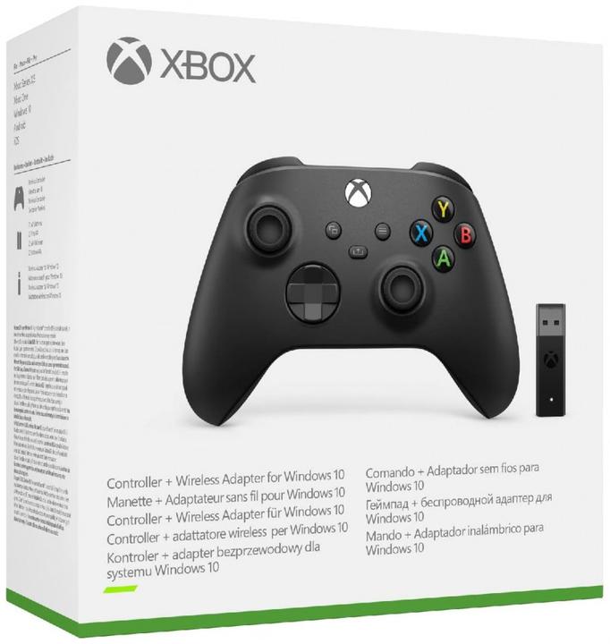 Actual product image Microsoft Xbox Wireless Controller + Wireless Adapter for Windows 10 (Xbox Series S, Xbox One S, PC, Xbox One X, Xbox Series X)