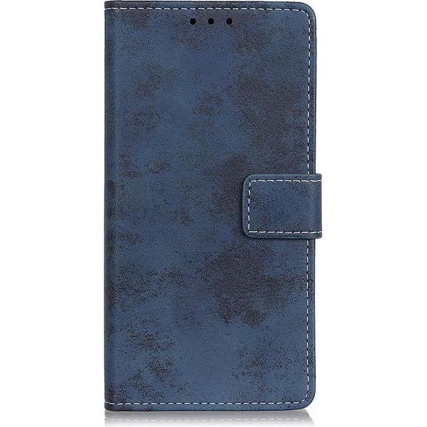 MU Classic Vintage Leder Bookcover Series (Honor 30 Pro), Smartphone Hülle, Blau