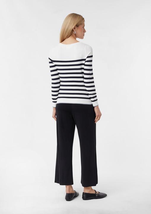 Actual product image Comma Strickpullover Feinstrickpullover mit Ringelmuster (44)