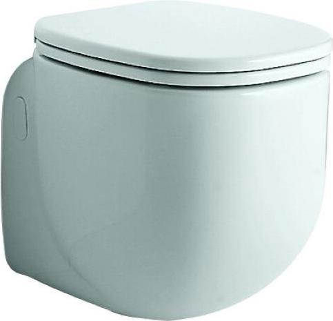 Actual product image Geberit WC seat 500 BY ANTONIO CITTERIO Hinges chrome-plated, with cover white