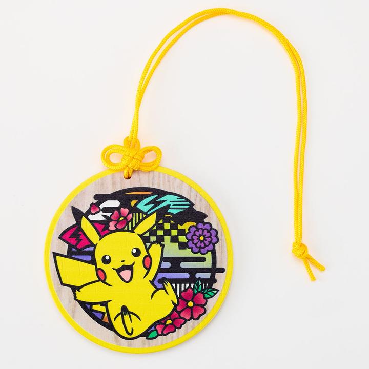 Actual product image Pokémon Round Luggage Tag Pikachu A (Locks & Trailers)